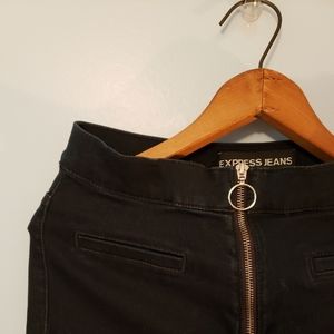 EXPRESS bellbottom hippie jean, stretchy size 4